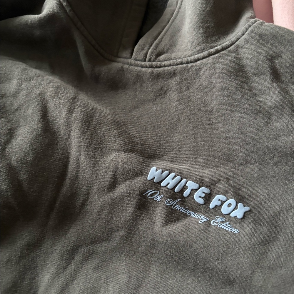 White Fox Charcoal Crewneck Sweatshirt - Picture 3 of 4